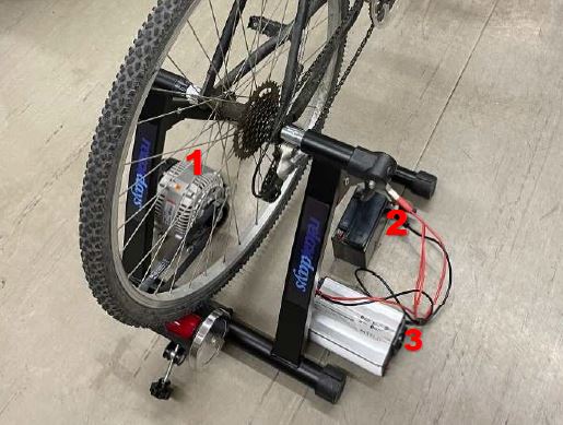 Mobiler Fahrradgenerator